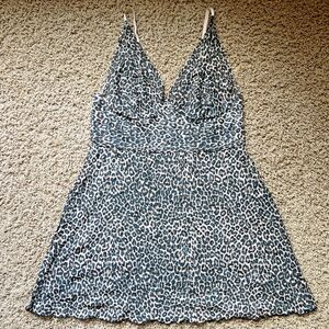 Hanky Panky Babydoll Lingerie Chemise Slip Large Leopard Stretch Lace